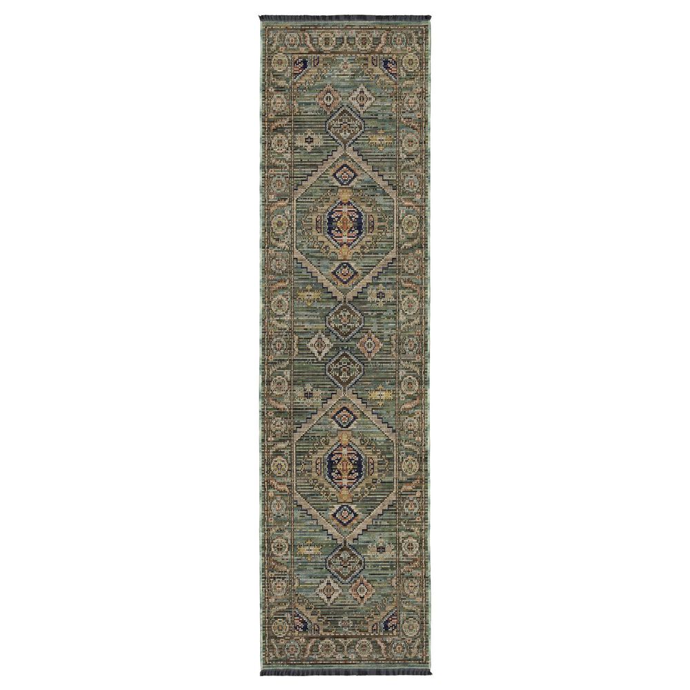 Oriental Weavers Legacy Green, Orange and Blue 2"6" x 10" Runner, , large