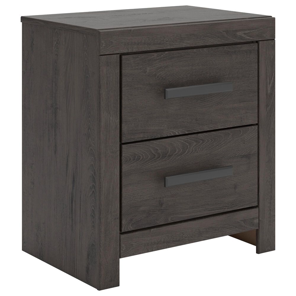 Ashley Prendonea 2-Drawer Nightstand in Dark Charcoal, , large