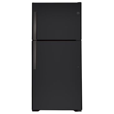 GE Appliances 21.9 Cu. Ft. Top-Freezer Refrigerator in Fingerprint Resistant Black Slate, , large