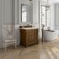James Martin Vanities Brookfield 36" Single Bathroom Vanity in Honey Oak with 3 cm Eternal Marfil Quartz Top and Rectangular Sink, , large