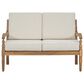 HOMLUX 2-Piece Outdoor Loveseat and Coffee Table Set in Beige, , large
