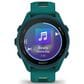 Garmin Forerunner 170 Music Smartwatch 42mm Teal Green Case with Teal Green and Citron Silicone Band, , large