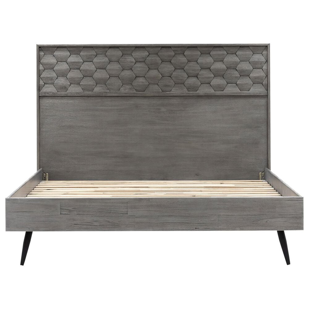 Blue River Makena 4-Piece Queen Bed Set in Grey Acacia, , large
