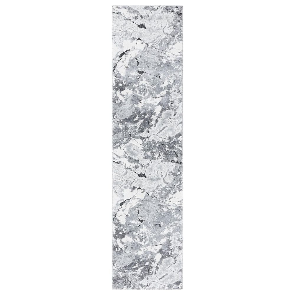 Safavieh Cyrus Shag CYR122F 2"2" x 9" Grey and Ivory Runner, , large