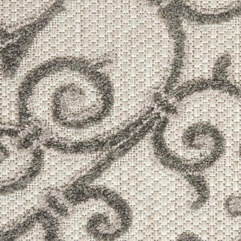 Nourison Aloha 7&#39;10&quot; x 10&#39;6&quot; Grey and Charcoal Indoor/Outdoor Area Rug, , large