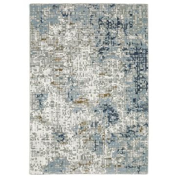 Oriental Weavers Easton Bold Abstract 3"3" x 5" Blue Area Rug, , large