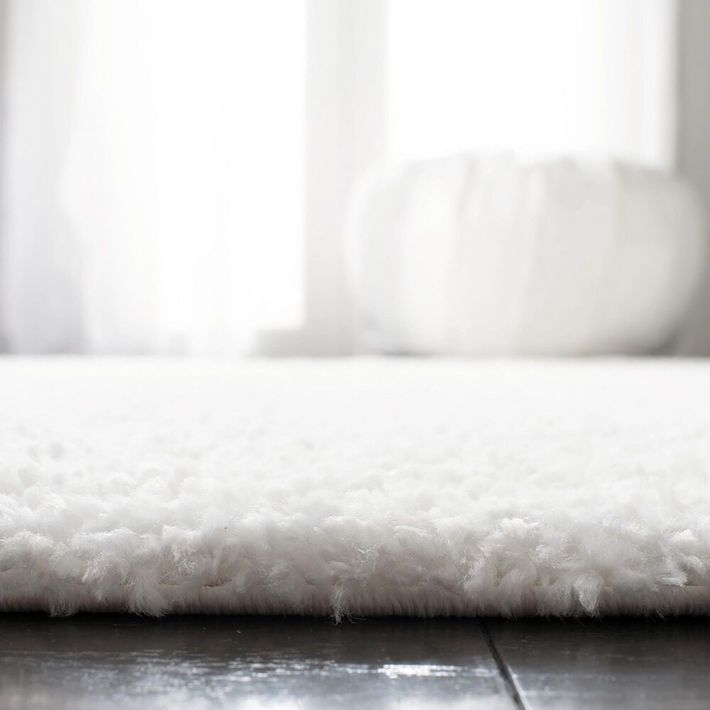 Safavieh August Shag AUG900A 2&#39;3&quot; x 4&#39; White Area Rug, , large
