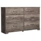 Ashley Ralinksi 6 Drawer Dresser in Gray, , large
