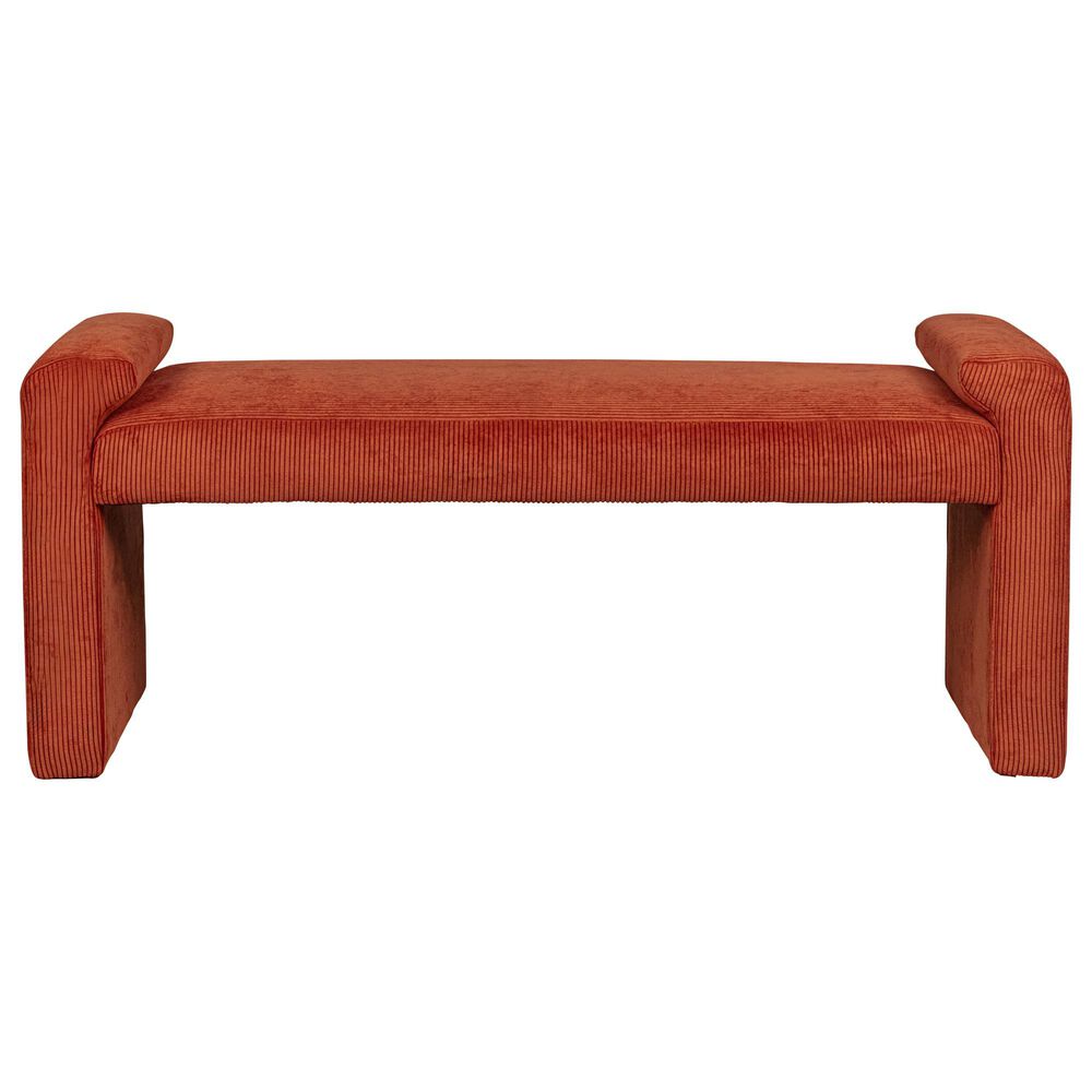 Linden Boulevard Cord Bench in Red, , large