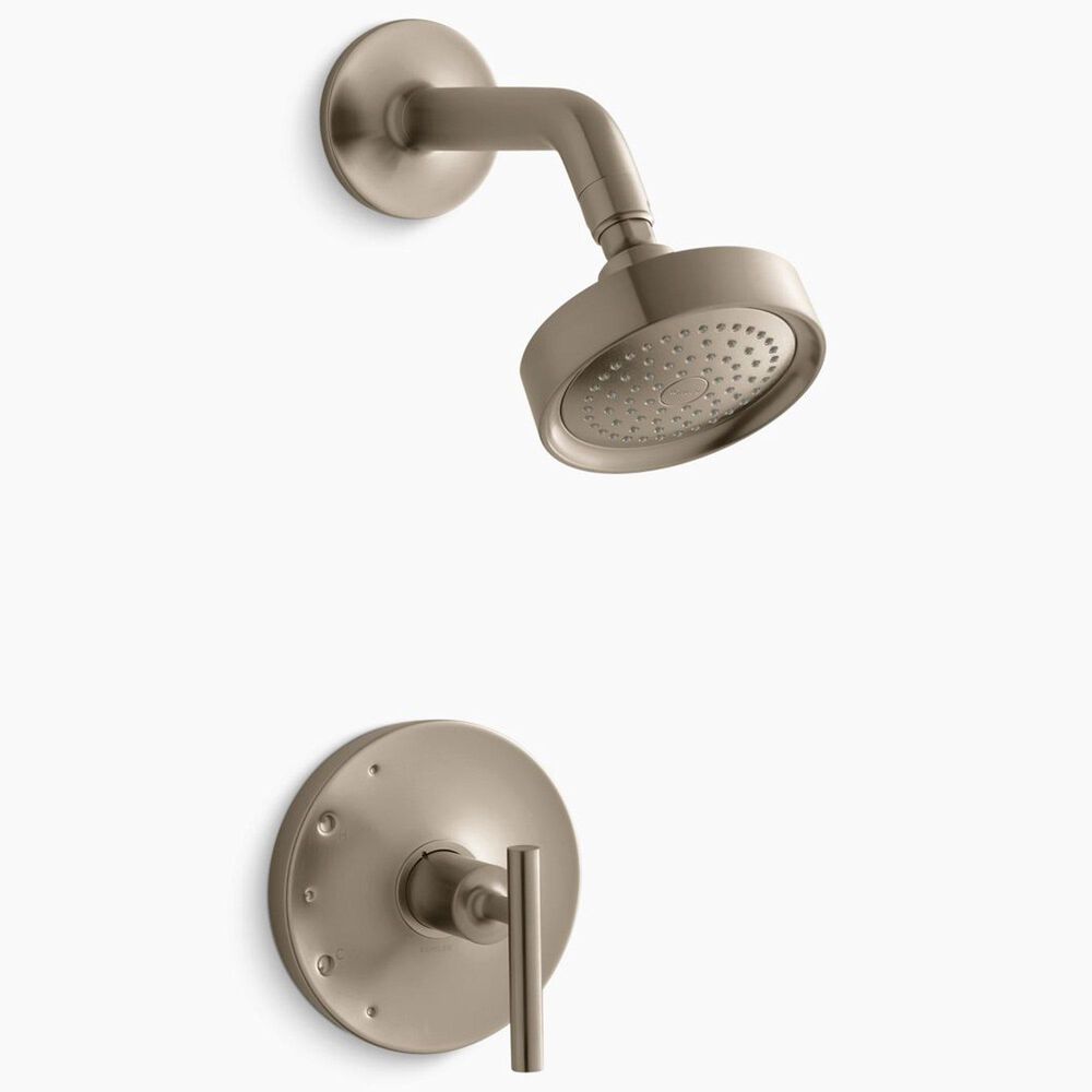 Kohler Purist Rite-Temp Shower Trim Kit with Lever Handle in Vibrant Brushed Bronze, , large