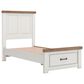 Ashley Savonport Twin Storage Panel Bed in White and Brown, , large