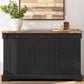 Ashley Wildenauer Dining Room Buffet in Warm Satin Black and Brown, , large