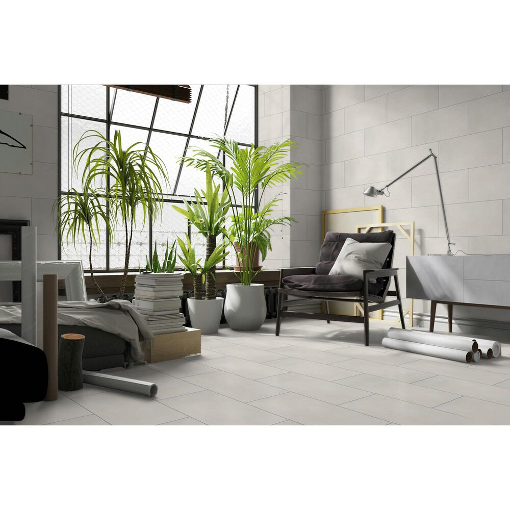 Emser Spectra Chalk 12" x 24" Matte Porcelain Tile, , large