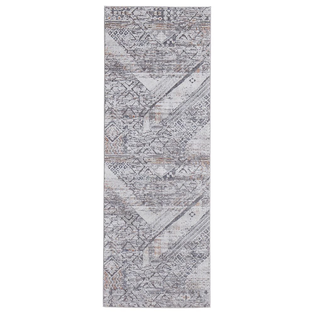 Feizy Francisco 2"10" x 8" Ivory and Gray Runner, , large
