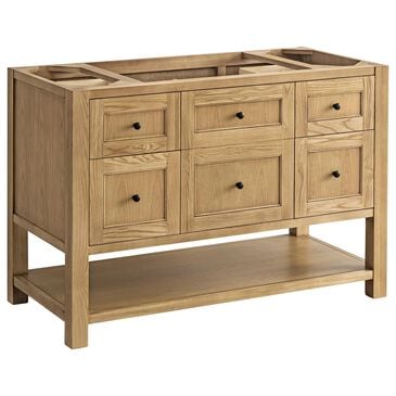 James Martin Breckenridge 48" Single Bathroom Vanity Cabinet in Light Natural Oak, , large