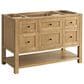 James Martin Breckenridge 48" Single Bathroom Vanity Cabinet in Light Natural Oak, , large