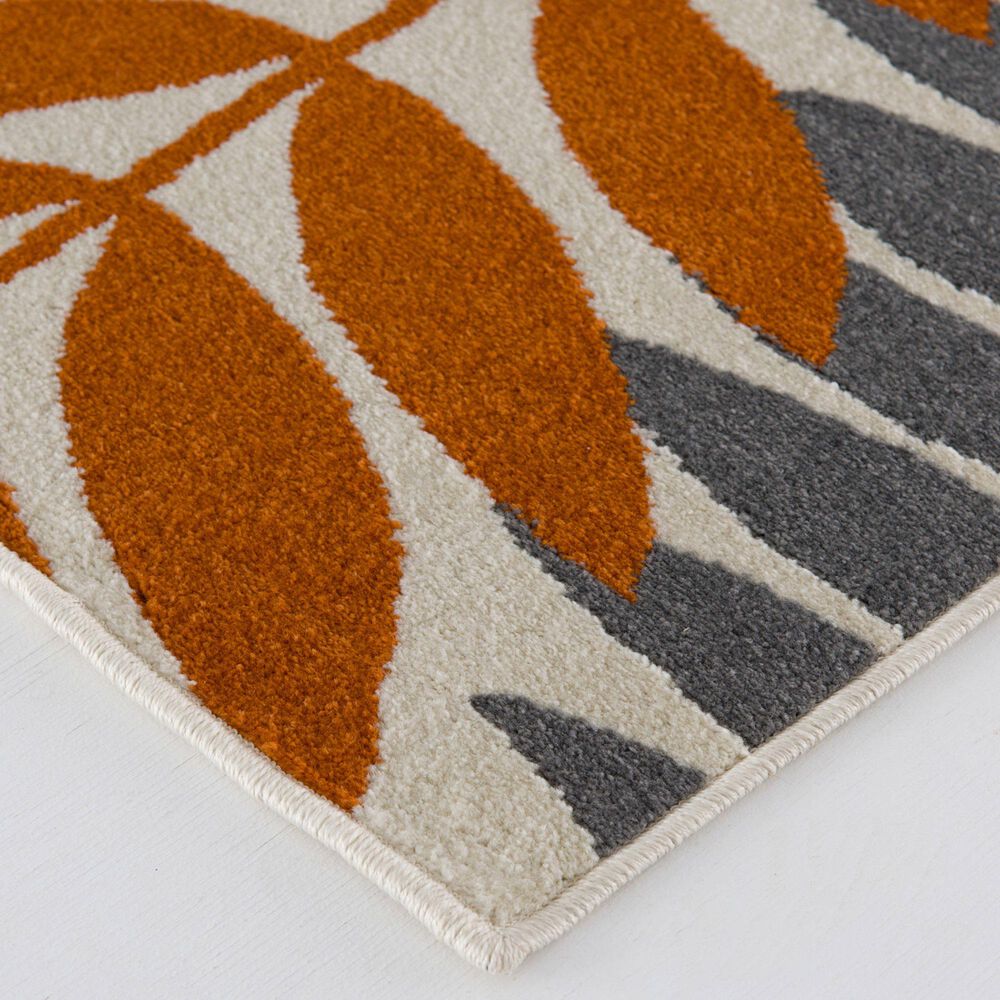 Central Oriental Terrace Tropic Blythewood 6&#39;7&quot; x 9&#39;6&quot; Snow and Multicolor Area Rug, , large