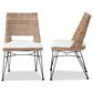 Baxton Studio Nafaro Side Chair in Greywashed and Black (Set of 2), , large