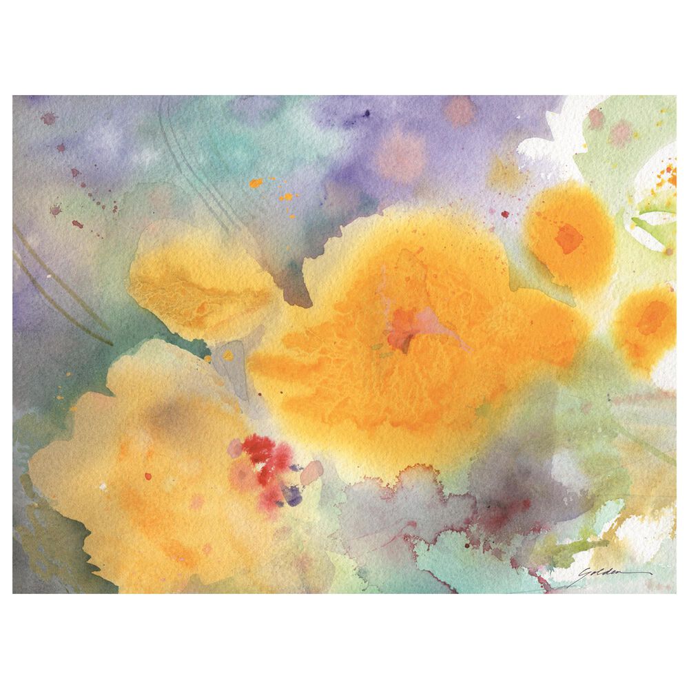 Timberlake Sheila Golden Night Blooms 18 x 24 Canvas Art