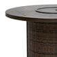 Ashley Monterey Point Round Fire Pit Table in Dark Brown, , large