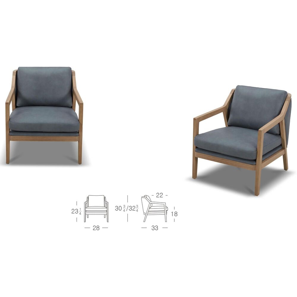 Kuka &#40;Hk&#41; Trade Co Lmt Motion Accent Chair in Aline Storm Blue, , large