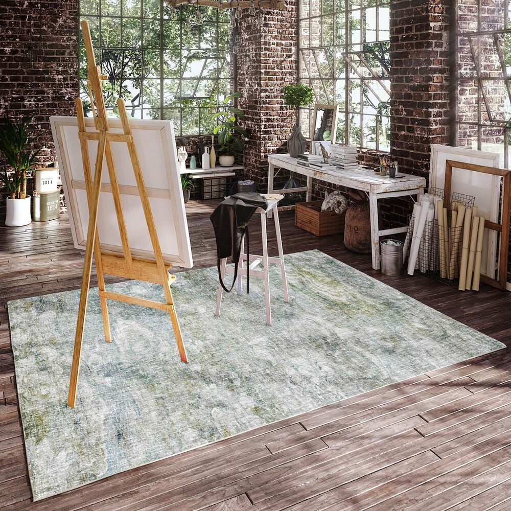 Dalyn Rug Company Boca BO3 Seafoam 3&#39; x 5&#39; Area Rug, , large