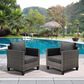 HOMLUX Patio Lounge Chair in Black (Set of 2), , large