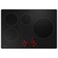 GE Profile 2-Piece Kitchen Package with Stainless Steel 30" Smart Built-In Convection Single Wall Oven with CookCam and Black Induction Cooktop, , large