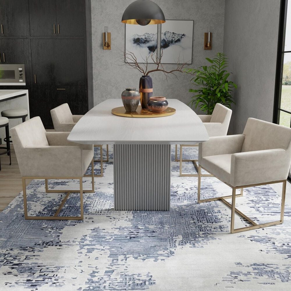 Feizy Zarah 5&#39; x 8&#39; Light Blue Area Rug, , large