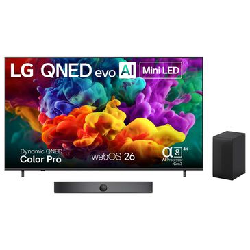LG 85" Class 84B Series QNED evo AI Mini LED 4K - Smart TV with 3.1.1 Channel Soundbar System in Black, , large