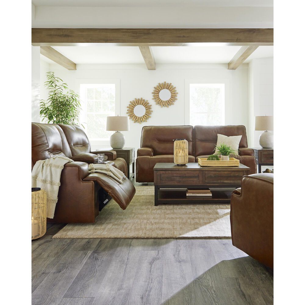 Ashley Francesca Power Reclining Sofa in Auburn, , large
