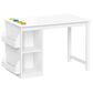 RiverRidge Home 3-Piece Kids Desk and Chair Set with Cubbies and Bookracks in White, , large