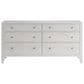 Vantage Mezzanine King Upholstered Wingback Bed with Dresser and Nightstand in Dove Gray, , large