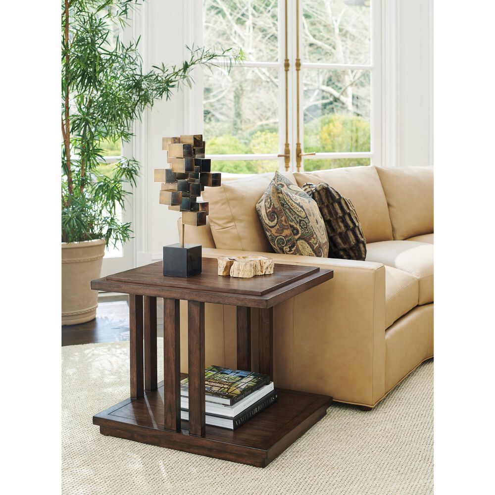 Lexington Furniture Silverado Alvarado End Table in Walnut Brown, , large