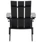 Hearth and Haven Zuma Outdoor Foldable Adirondack Chair in Black, , large