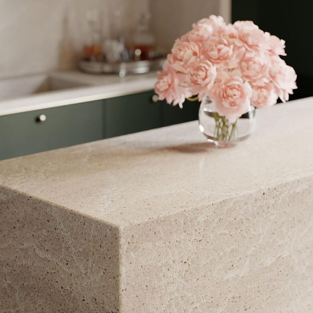 Cambria Luxury Brighton 3cm Quartz Countertop in White and Gray, , large