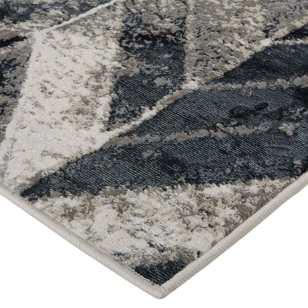 Feizy Micah 1&#39;8&quot; x 2&#39;10&quot; Gray and Silver Area Rug, , large