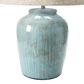 Teak Interiors Shoreline Stoneware Table Lamp in Aqua, , large