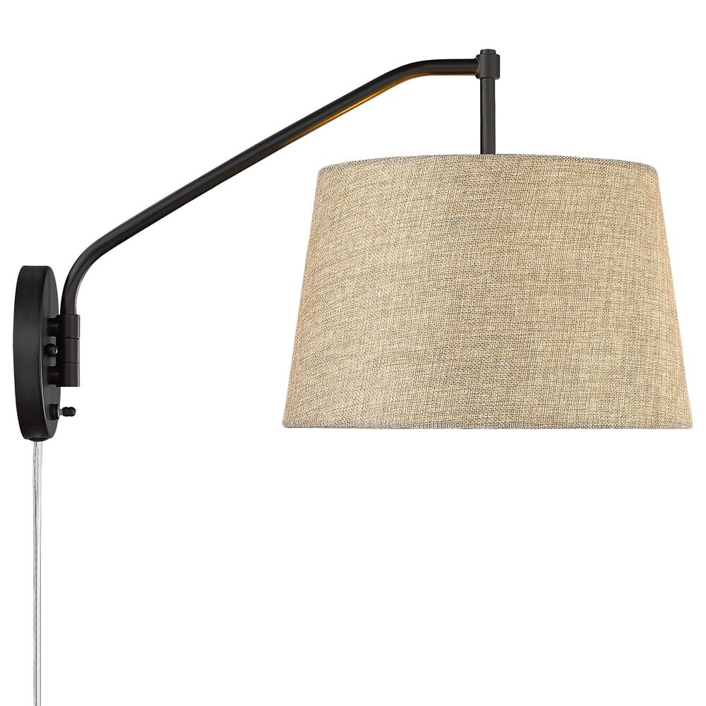 Golden Lighting Ryleigh 1-Light Articulating Wall Sconce in Matte Black, , large