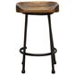 Rustic Root Travis Counter Height Stool in Saddle Brown, , large