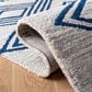 Safavieh Micro-Loop Southwestern 2"3" x 7" Ivory and Navy Runner, , large