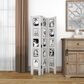 Maple and Jade Farmhouse Room Divider Screen in Distressed White, , large