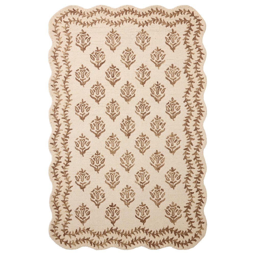 Loloi Lisette Ivory and Natural 2"3" x 3"9" Area Rug, , large