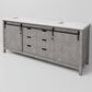 Lexora Home Marsyas 80" Double Bathroom Vanity in Ash Grey with 2 cm White Cultured Marble Top and Rectangular Sinks, , large