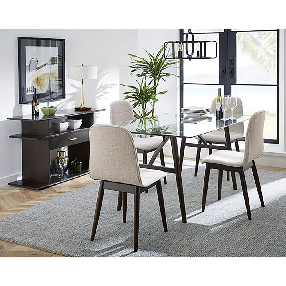 Tiddal Home Briarwood 5-Piece Dining Set in Espresso, , large
