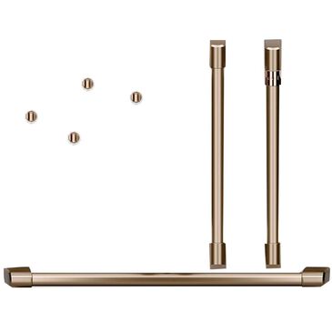 Cafe Handle and Knob Kit for Double Wall Oven in Brushed Copper, , large