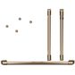 Cafe Handle and Knob Kit for Double Wall Oven in Brushed Copper, , large