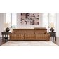 Ashley 3-Piece Power Reclining Symmetrical Sectional Sofa in Chocolate, , large