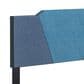 Accent Tuscany Full Upholstered Bed in Ocean Blue and Blue, , large