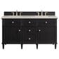 James Martin Vanities Lorelai 60" Double Vanity in Black Onyx with 3 CM Eternal Jasmine Pearl Quartz Top, , large